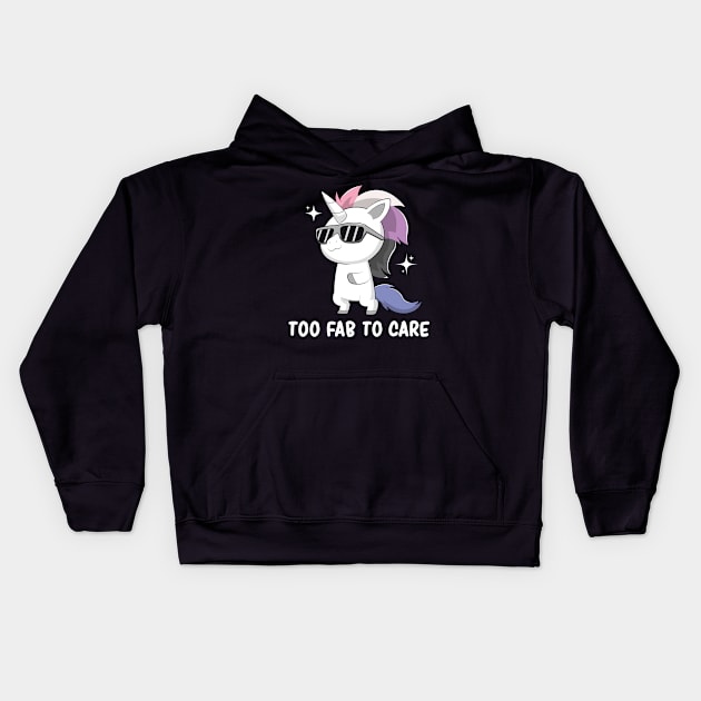 Genderfluid Pride Flag Month Cute Unicorn Subtle Lgbtq Kids Hoodie by Graphic Monster